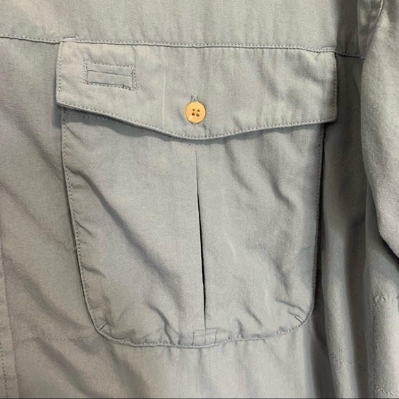 The North Face Men’s Gray Mesh Fishing Shirt Long Sleeves - Picture 3 of 13